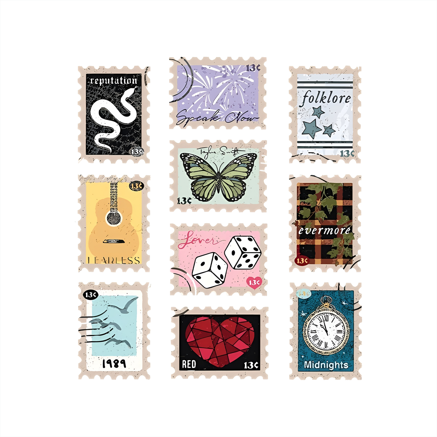 (s399-010-1C) Music Stamps
