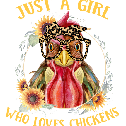 (s003-17B) Just a Girl Who Loves Chickens