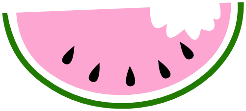 (s004-1-2J) Pink Half Watermelon