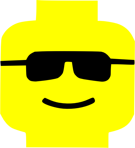 (s404-2-1C) Lego Minifig Head Face