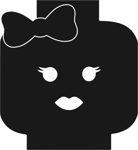 (s404-1-1H) Lego Minifig Head Face