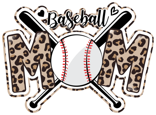 (041-07-H) Baseball Mom Leopard Print