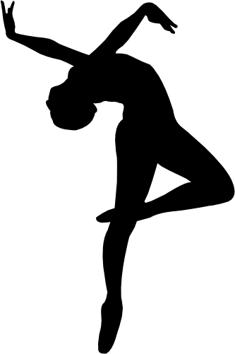 (042-07-1) Ballet Dancer Silhouette