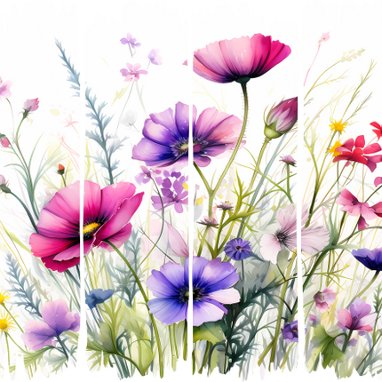 (420-02-A) Wildflowers Brush Strokes
