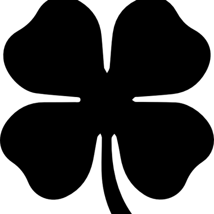 (s046-1-J) Clover Silhouette