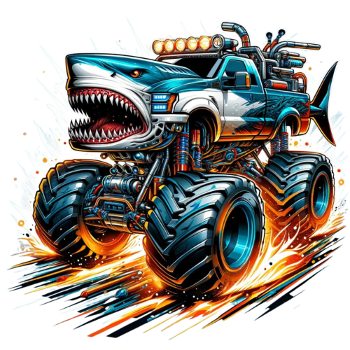 (051-04-1C) Shark Monster Truck