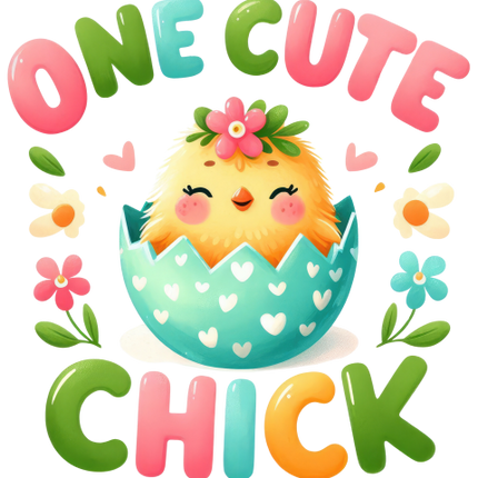 (s083-2-K) One Cute Chick Baby Bird