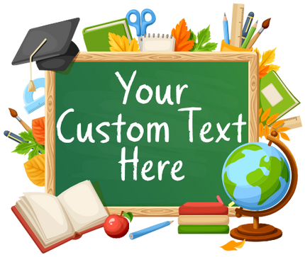 (s095-4E) Kindergarten, Any Grade, Teacher Student Name, Custom Text