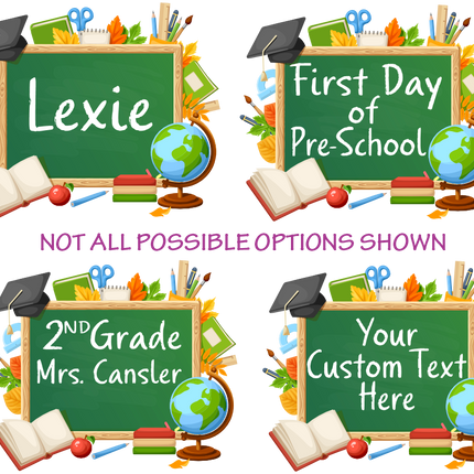 (s095-4E) Kindergarten, Any Grade, Teacher Student Name, Custom Text