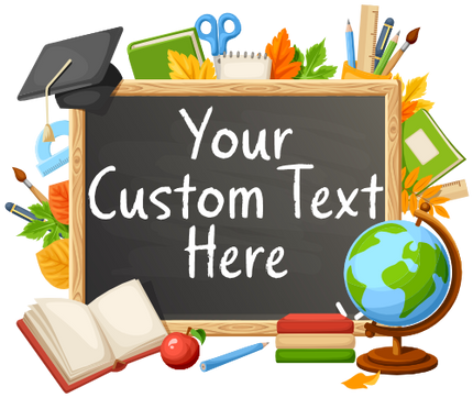(s095-4F) Kindergarten, Any Grade, Teacher Student Name, Custom Text