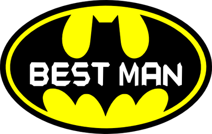 (412-05-B) Batman Wedding Party Custom Text