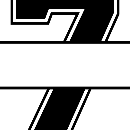 (s123-05) Letter or Number Custom Text Name