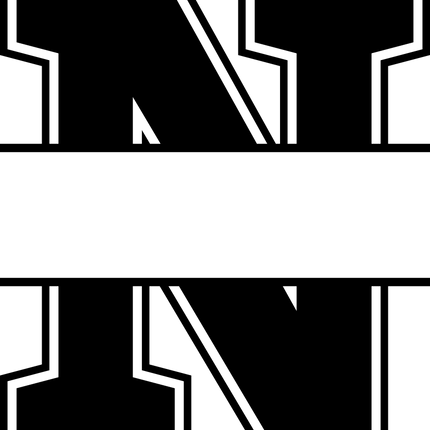 (s123-05) Letter or Number Custom Text Name