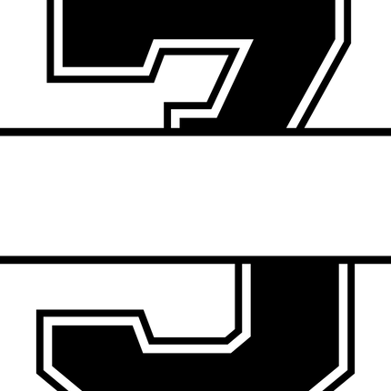 (s123-05) Letter or Number Custom Text Name