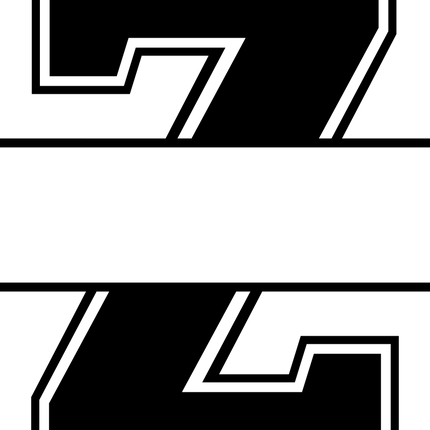 (s123-05) Letter or Number Custom Text Name