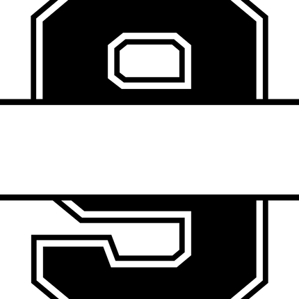 (s123-05) Letter or Number Custom Text Name