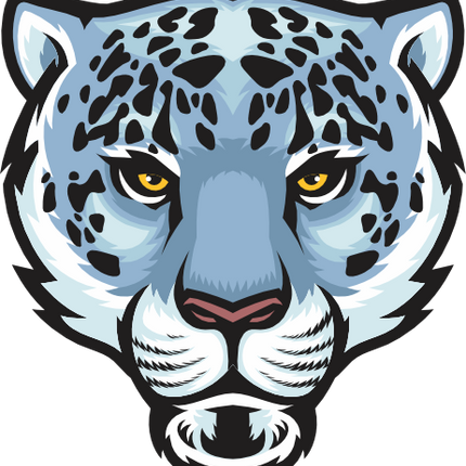 (145-01-3Q) Snow Leopard Mascot