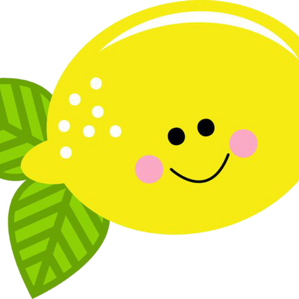 Sale Happy Face Lemon Matte Iron-On Transfer