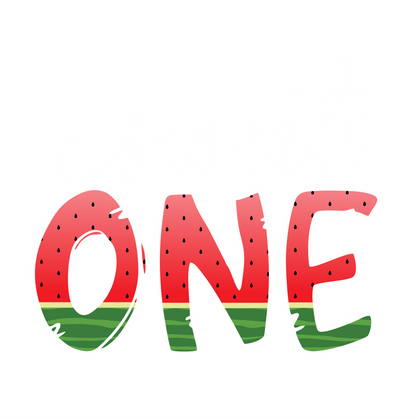 (s004-3A) Sweet One Pink or Red Watermelon Letters