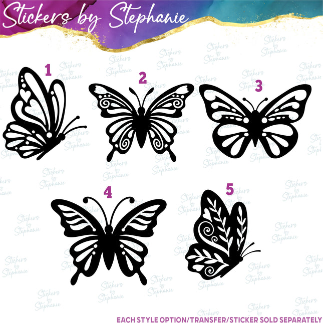 (s1-01-286) Butterfly Iron-On Transfer