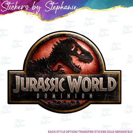 (s1-05-010) Dinosaur Logo Iron-On Transfer