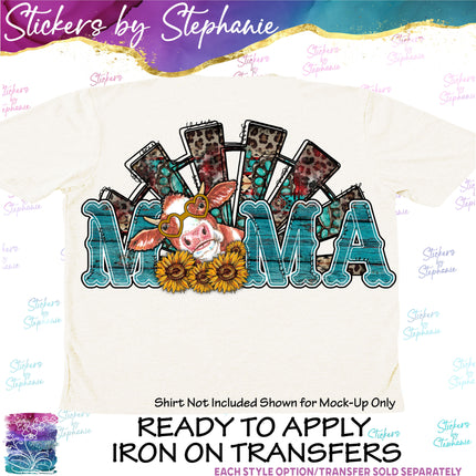 (s1-05-021) Mama Cow Iron-On Transfer