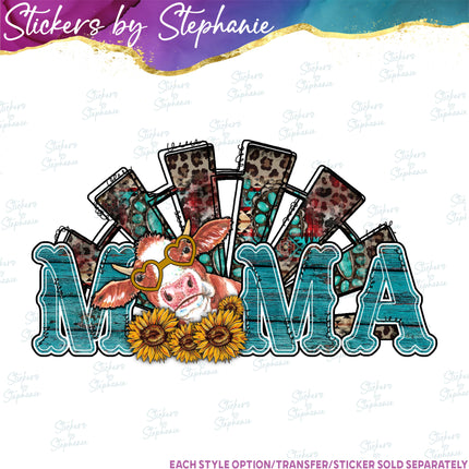 (s1-05-021) Mama Cow Iron-On Transfer