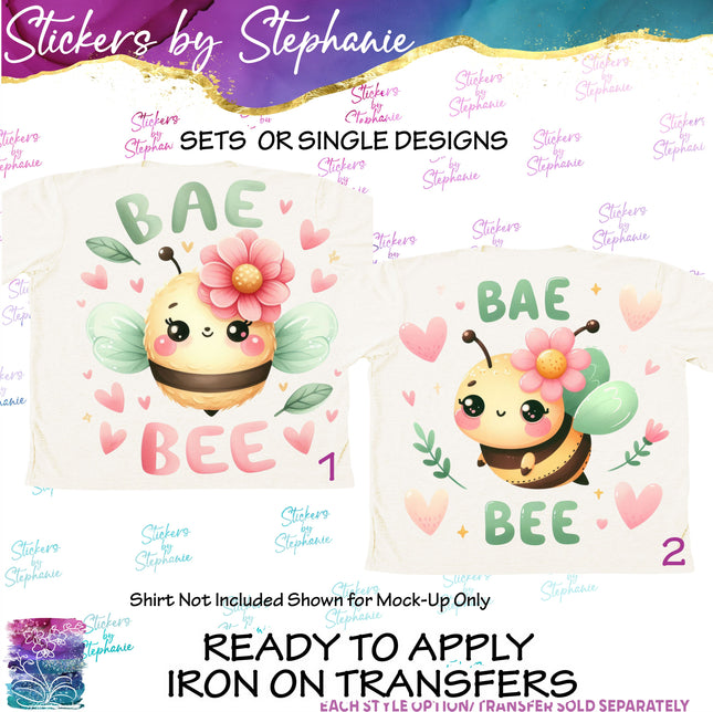 (s1-05-030) Bae Bee Bumblebee Iron-On Transfer