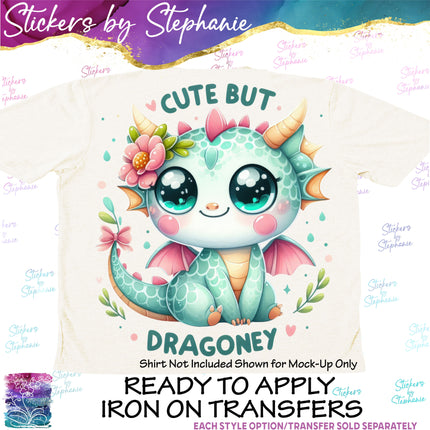 (s1-05-033) Cute But Dragony Dragon Iron-On Transfer