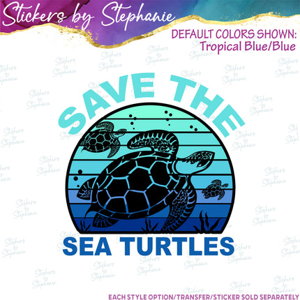 (s1-05-043) Save the Sea Turtles Iron-On Transfer