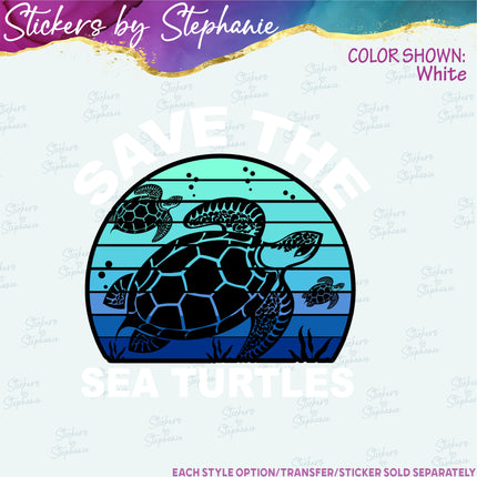 (s1-05-043) Save the Sea Turtles Iron-On Transfer