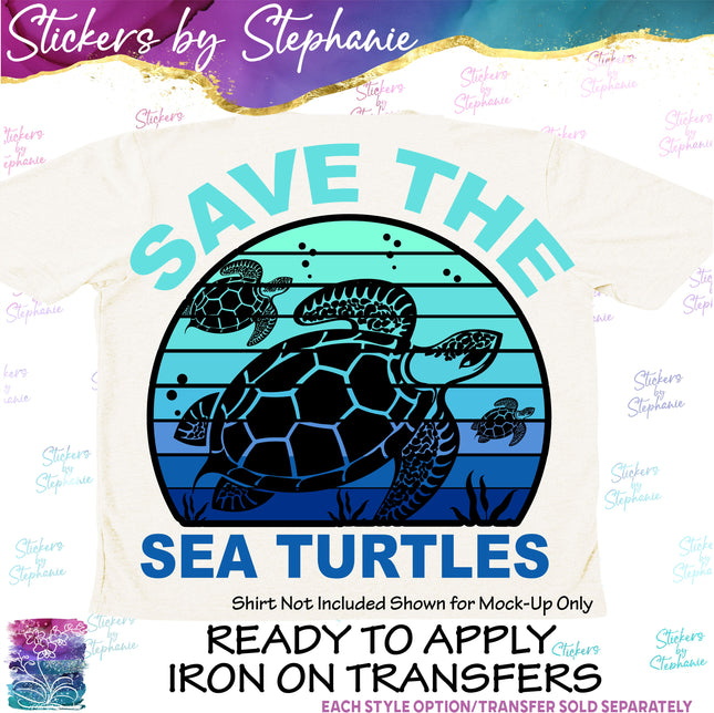 (s1-05-043) Save the Sea Turtles Iron-On Transfer