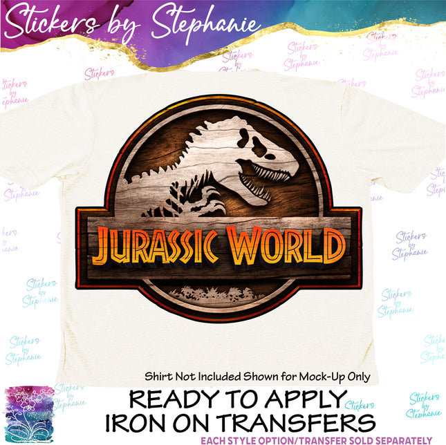 (s1-05-007) Dinosaur Logo Iron-On Transfer