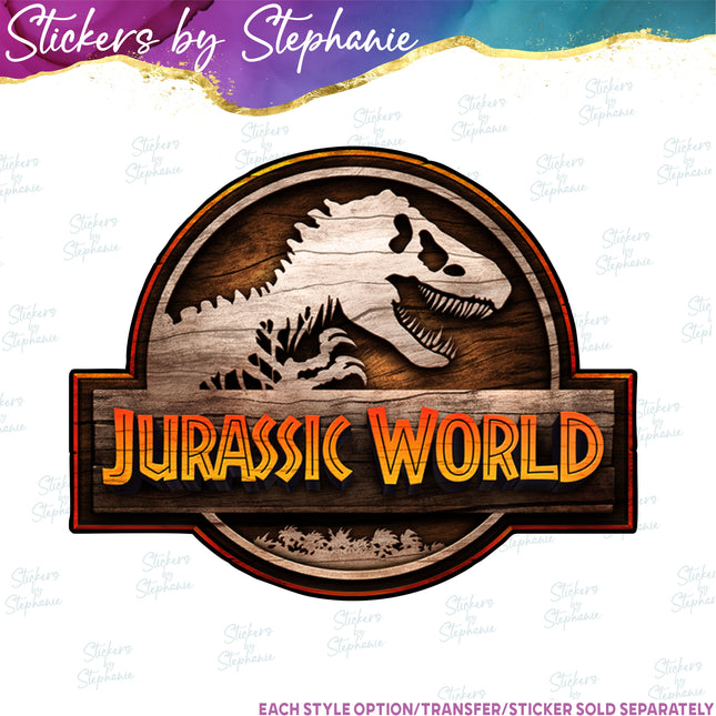 (s1-05-007) Dinosaur Logo Iron-On Transfer