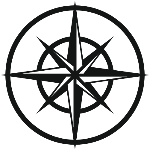 (101-01-E) Compass Rose Iron-On Transfer