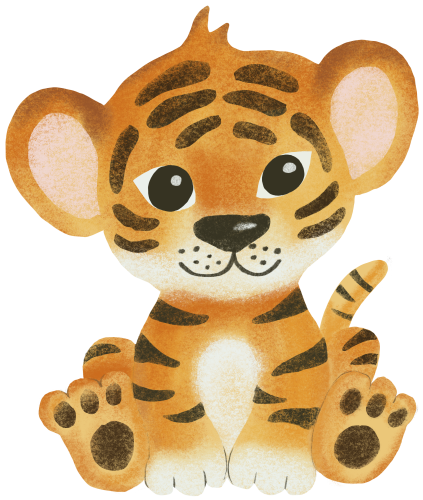 (s102-1-B) Baby Tiger