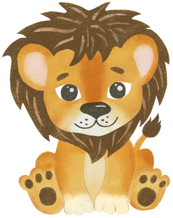 (s102-1-G) Baby Lion Sitting
