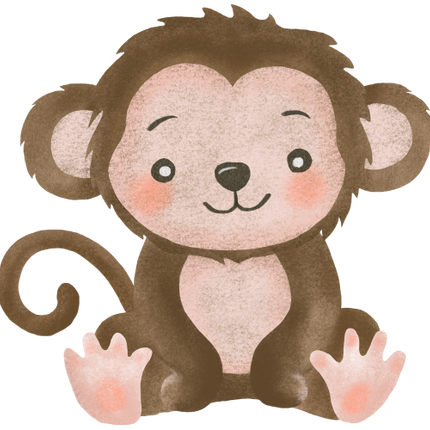 (s102-1-J) Baby Monkey Sitting