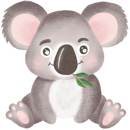 (s102-1-M) Sitting Baby Koala