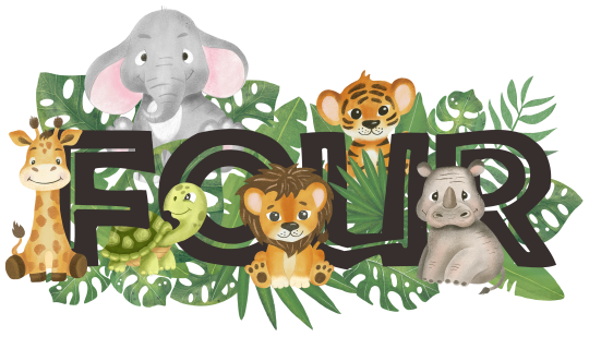 (s102-2-B) Safari Animals Group Four