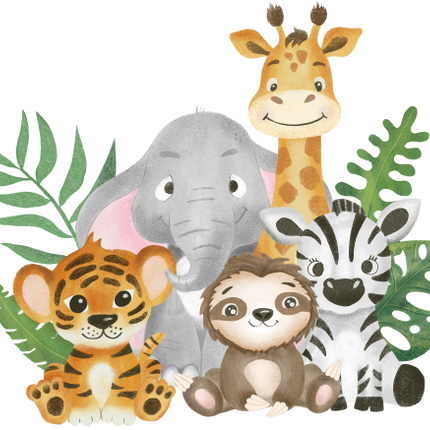 (s102-4-C) Safari Animals Group