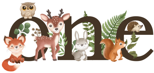 (s102-6-B) Forest Woodland Animals Group One