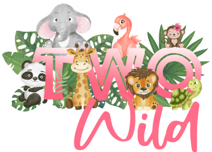 (s102-3C) Two Wild Baby Safari Animals