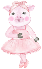 (105-2) Ballerina Animals