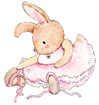 (105-1) Ballerina Bunny Rabbit