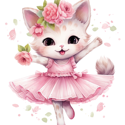 (105-2) Ballerina Cat