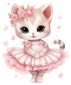 (105-3) Ballerina Animals