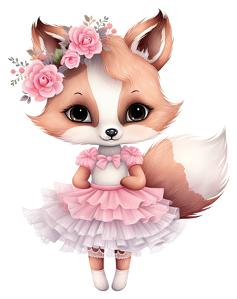 (105-3) Ballerina Animals