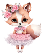 (105-3) Ballerina Animals