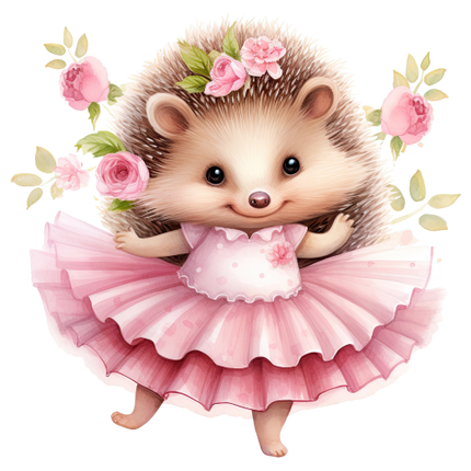 (105-2) Ballerina Hedgehog